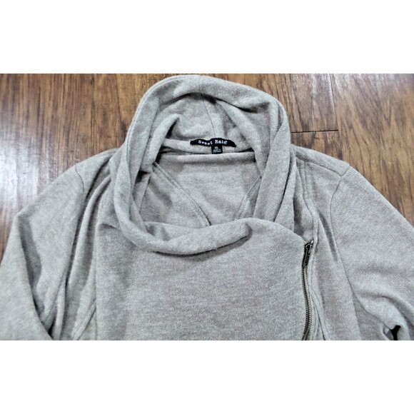 Sweet Rain Gray Jacket Asymmetrical Zip with Pockets Size XL - Picture 5 of 13